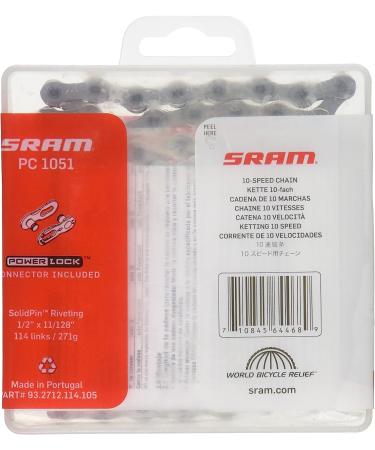 SRAM PC-1051 Chain Silver 10-Speed with PowerLock - Buy Now - Buy Online on GoSupps.com
