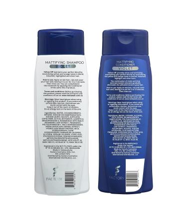 Yellow OFF Shampoo & Conditioner Kit - Best Purple Toner for Blonde Hair | Neutralizes Yellow & Orange Tones | 8.11 oz Each - Buy Online on GoSupps.com