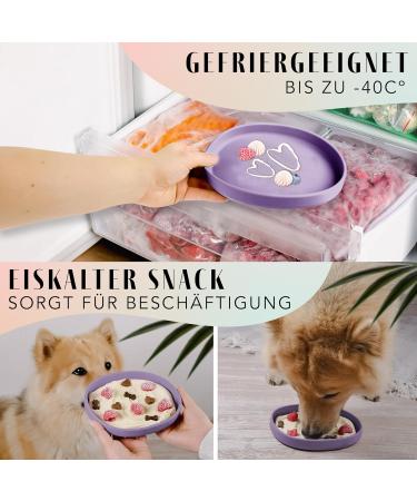 Buy Silicone NE & NO Food Bowl for Small Dogs & Puppies | Wide Travel Bowl for Dry & Wet Food | Purple Camping Water Bowl - Buy Online on GoSupps.com