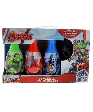 Avengers Bowling Set - Includes 6 Pins and Bowling Ball - Styles May Vary