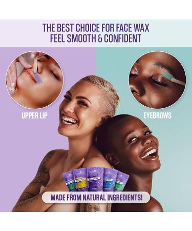 Tress Wellness Waxing Kit with Digital Display - Easy to Use Hair Removal System for Sensitive Skin - Black Purple Flower | Hair Waxing Kits - Buy Online on GoSupps.com