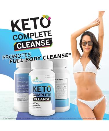 Keto Complete Cleanse - Natural Supplement for Full Body Cleanse - Reduce Inflammation & Bloating - Boost Energy Levels - Detox Liver & Colon - Buy Online on GoSupps.com