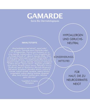 GAMARDE Organic cosmetics soothing mask hypoallergenic mask for sensitive skin natural cosmetics nourishing face mask face mask for men and women vegan 40 ml - Buy Online on GoSupps.com