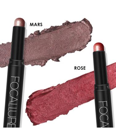 2 Pack Cream Eyeshadow Stick Set - Long-Lasting Waterproof Matt & Shimmering Makeup - Smoky Rose Blossom (0311) - International Shipping Available - Buy Online on GoSupps.com