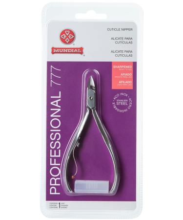 Mundial Cuticle Nipper 777 Pro Stainless Steel Inox  Silver