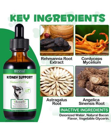 Kidney Support Drops for Dogs and Cats 60ml for Healthy Kidney Function in Cats and Dogs Natural Herbal Supplements Increase Immunity (Dogs) - Buy Online on GoSupps.com