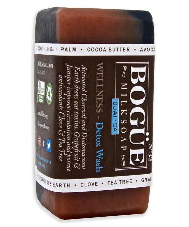 BOGUE Organic Handmade Goat Milk Soap - Wellness N 32 Detox Blend with Activated Charcoal & Essential Oils for Healthy Skin - International Shipping Available - Buy Online on GoSupps.com