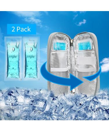 Youshares Insulin Cooling Bag with 2 Cooling Packs - Essential Diabetes Accessories for Safe Travel | Diabetic PEN Cool Box (Green) - Buy Online on GoSupps.com