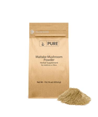 Pure Original Ingredients Maitake Mushroom Powder (1lb) Hen-of-The-Woods Non-GMO Lab-Verified.