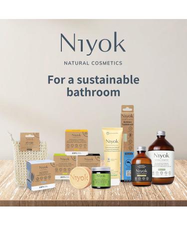  Niyok Niyok 2-in-1 Solid Shower and Care - Solid shower gel without palm oil - pH 5.5 skin-neutral - Plastic-free vegan - Can be used as an organic shower soap - Natural cosmetic - Moisturizes - Intense red (80 g) - Buy Online on GoSupps.com