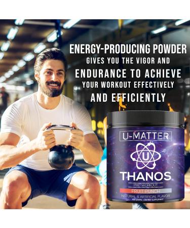 UMatter Thanos Pre-Workout Powder | Energy Boost & Pump | L-Taurine Betaine L-Arginine L-Citrulline | Fruit Punch | 30 Servings | International Shipping Available - Buy Online on GoSupps.com