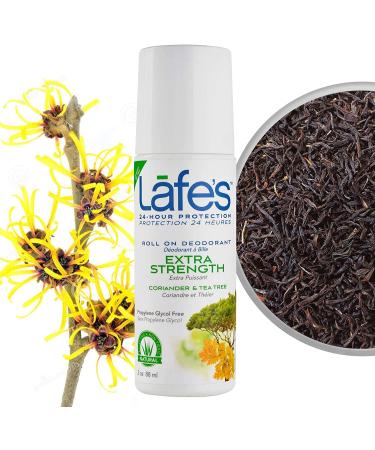 Lafe's Natural Deodorant | 3oz Roll-On | Aluminum-Free, Paraben-Free | 24-Hour Extra Strength Protection | 3 Pack for Men & Women - Buy Online on GoSupps.com