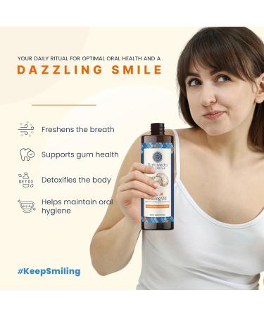Oil Pulling | Advanced Coconut Oil Mouthwash - 10 Fl Oz Extra Virgin Coconut Oil with Mint - Healthy Gums & Strong Teeth - Best Oil Pulling Solution - Buy Online on GoSupps.com