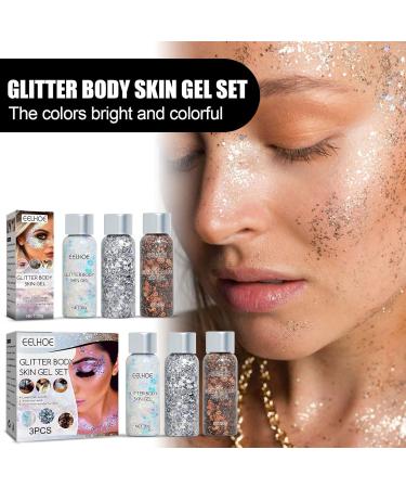 5 Pcs Cosmetic Chunky Holographic s with 5 Colors - Sequin Gel Makeup Shimmering Eye Shadow for Cheekbones Eyelids Collarbones Hair Lips Nails Canian - Buy Online on GoSupps.com