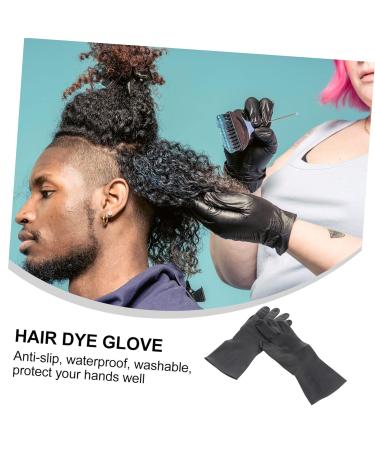 Beavorty 9 Pairs Hair Styling gloves Black Rubber Gloves Reusable Rubber coloring gloves hair salon gloves Hair Dye Gloves black barber little black man Hair Coloring Products - Buy Online on GoSupps.com