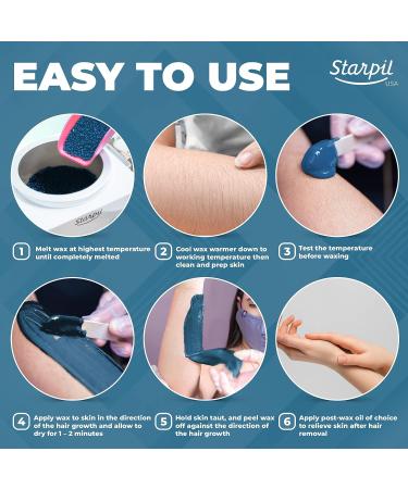 Starpil Blue Hard Wax Beads 1000g - Stripless Wax Beans Refill for Hair Removal - Professional Low Temperature Film Wax - 2.2lb Bag - Buy Online on GoSupps.com