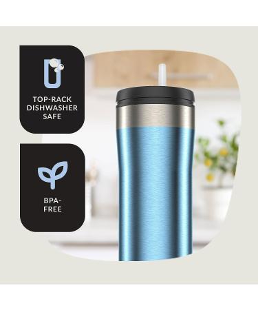 Contigo Uptown Dual-Sip Stainless Steel Tumbler Dark Ice 24oz | Shop Now - Buy Online on GoSupps.com