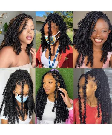 Leeven 30 Inch Butterfly Locs Crochet Hair - Pre Looped Soft Synthetic Braiding Hair for Women - Distressed Butterfly Locs Extensions - Buy Online on GoSupps.com