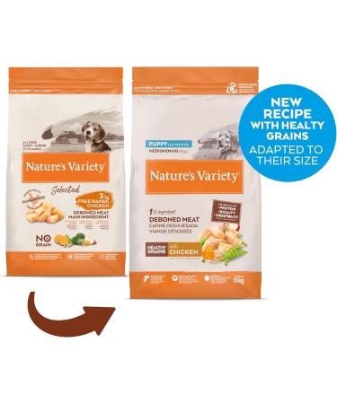 Nature's Variety Healthy Grains - Puppy Medium/Maxi Dry Food - Free Range Chicken - 10kg - Buy Online on GoSupps.com