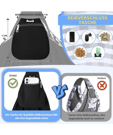 Slowton Dog Carrier Bag - Adjustable & Padded Shoulder Strap | Lightweight Pet Bag for Outdoor Walks | Black Sweater Fabric (S 1.3-3.6kg) - Shop Now! - Buy Online on GoSupps.com