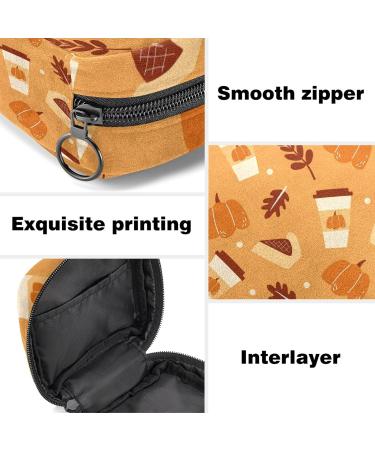 Halloween Pattern Sanitary Napkin Storage Bag | Period Kit Pouch for Menstrual Cup & Pads | Portable & Zippered | Women, Teen Girls, Ladies | Color 6 - Buy Online on GoSupps.com