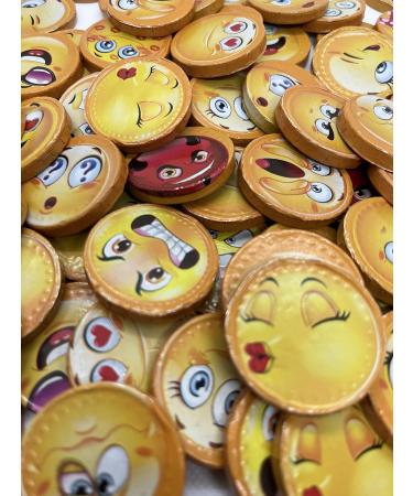 Buy Oyoy Emoji Chocolate Partymix Set - 510g Smiley Chocolate in Party Bucket | Delicious Milk Chocolate Treats for Kids | Perfect Gift & Souvenir - Buy Online on GoSupps.com