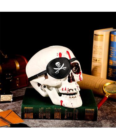 6 Pieces Pirate Eye Patch Black One Eye Skull Patch Pirate Captain Eye Patch Skull Crossbone Eye Patch 3D Adjustable Single Eye Patch Eye Mask for Adults Kids Party Favors Decorations - Buy Online on GoSupps.com