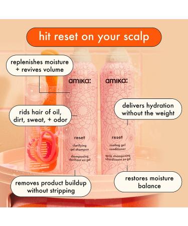 Amika Reset Clarifying Gel Shampoo 200ml - Gentle Deep Cleansing Formula - Buy Online on GoSupps.com