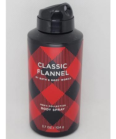 Bath and Body Works Classic Flannel Men's Collection Body Spray 3.7 Ounce Full Size