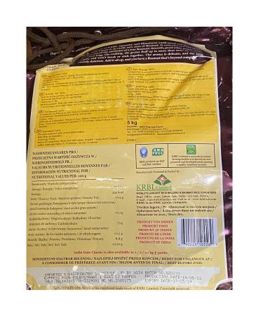 Buy INDIA GATE Basmati Rice Classic (1 x 5 KG) - Premium Quality International Shipping Available - Buy Online on GoSupps.com