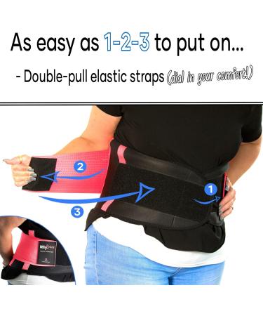 Medibrace Back Support Belt - Adjustable Lumbar Vortex Support Bandage for Back Pain Relief (72-89cm) - Medium Persian Blue - Buy Online on GoSupps.com