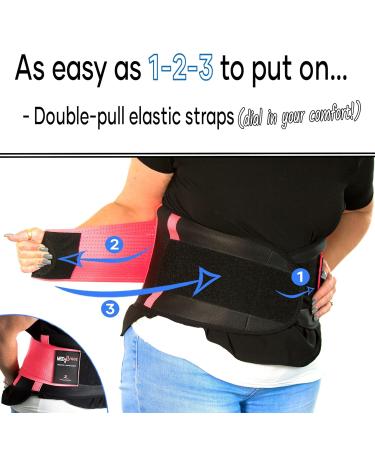 MEDiBrace XX-Large Back Support Belt for Lower Lumbar Pain Relief - Medical Grade Orthopaedic Waist Compression for Men and Women - Persian Blue - Buy Online on GoSupps.com