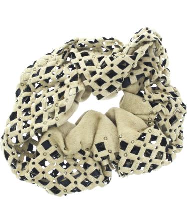 Zac's Alter Ego Set of 3 Assorted Brown Shades Suede Crochet Scrunchies - Buy Online on GoSupps.com