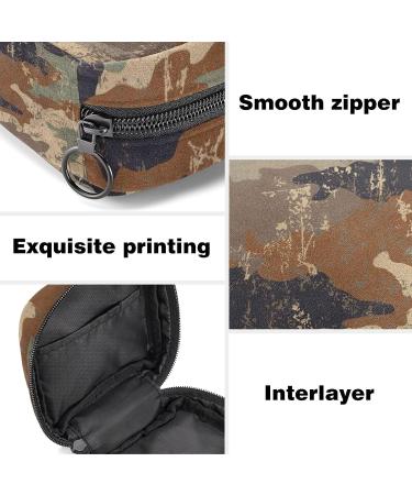 Camouflage Pattern Menstrual Storage Bag - Period Kit for Women, Teens, and Menstrual Cup/Tampon Pouch - Color 5 - Buy Online on GoSupps.com