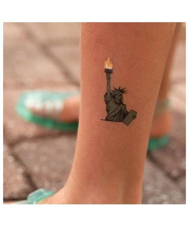 Patriotic Temporary Tattoos | 4th of July Party Supplies | American Flag Red White and Blue Fake Tattoos - Buy Online on GoSupps.com