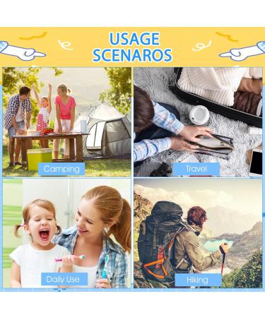 Buy Ouligay 2-Piece Folding Travel Toothbrush Set - Portable & Compact Ideal for Camping & Hiking - Buy Online on GoSupps.com