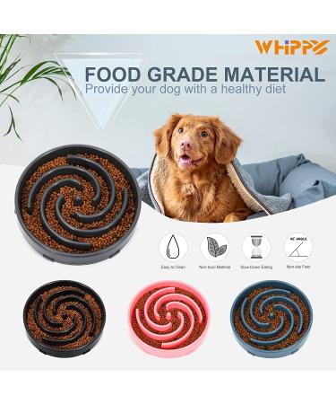 Large Non-Slip Slow Feeder Dog Bowl | Interactive Maze Puzzle for Healthy Eating | Prevents Choking and Bloating | Black - Buy Online on GoSupps.com