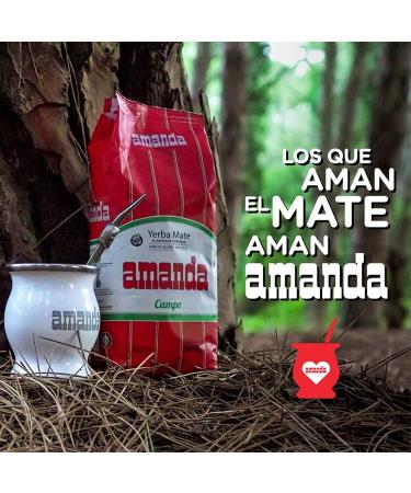 Amanda Yerba Mate Tea Campo 0.5kg - Authentic Argentine Detox & Energy Drink | Premium Mate Tea from Argentina  - Buy Online on GoSupps.com