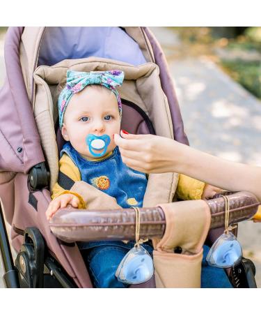 5-Piece Portable Pacifier Box Set - Silicone & Transparent Storage - Dustproof & On-the-Go Convenience - International Shipping Available - Buy Online on GoSupps.com
