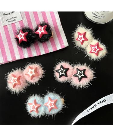 Braids Hair Clip For Hot Girls Plush Star Hair Barrettes Plush Ponytail Bangs Hair Barrettes For Teens Girls Hair Clip - Buy Online on GoSupps.com