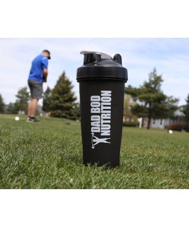 Dad Bod Nutrition 28oz Funny Protein Shaker Bottle with Black Lid - Buy Online on GoSupps.com