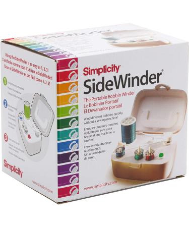 Simplicity 388175A Sidewinder Portable Bobbin Winder - 120V White - Buy Online on GoSupps.com