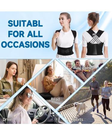 Yizemay Posture Corrector | Adjustable Back Support for Men & Women | Breathable Shoulder Strap | XL Size - Buy Online on GoSupps.com