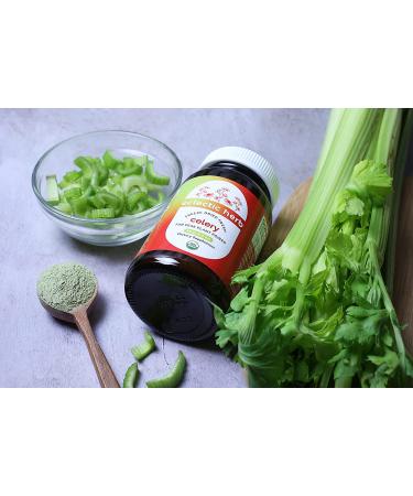 Eclectic Institute Raw Freeze-Dried Celery Powder 3.2 oz - Whole Food Supplement - Buy Online on GoSupps.com