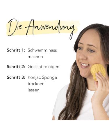 Buy Konjac Sponge Faces of Fey - 100% Biodegradable Yellow Ginger for Body & Face - Perfect for Ripe Skin - International Shipping Available - Buy Online on GoSupps.com