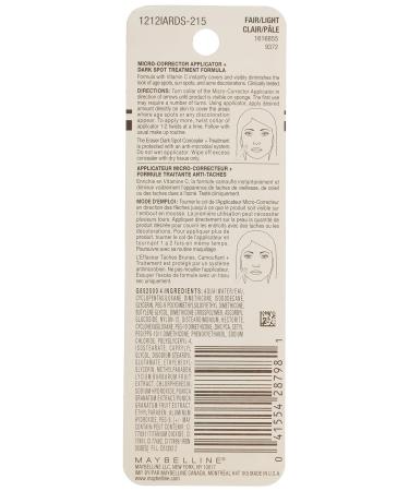 Maybelline Instant Age Rewind Dark Spot Concealer Fair/Light 0.2 oz - Buy Online on GoSupps.com