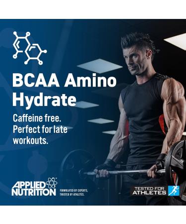 Applied Nutrition BCAA Energy Drink - Caffeine Free BCAA Amino Hydrate Sugar Free Branch Chained Amino Acids (Pack of 12) (Orange Burst) - Buy Online on GoSupps.com