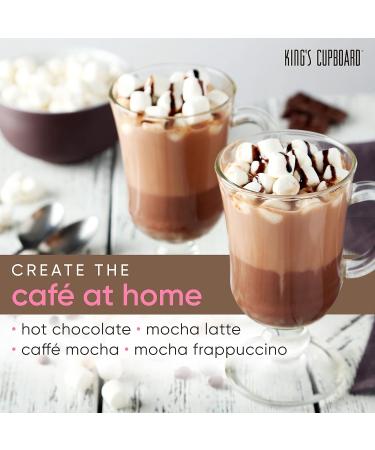 King's Cupboard Bittersweet Chocolate Sauce - Gluten-Free Kosher Hot Fudge Topping for Ice Cream Desserts Baking & Fondue - 10 oz - Buy Online on GoSupps.com