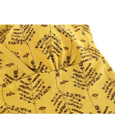 Manci Nursing Tank Cami Maternity Pajama Top for Breastfeeding - Women's Cotton Sleep Bra | Black+Yellow | Size M - Buy Online on GoSupps.com