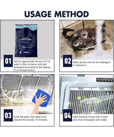 Heavy Oil Cleaning Powder - Oil Pollution for All-Around Clean Gentle Solution Kitchen Cleaning Powder for Pots Stoves Pot Bottoms Floors Sinks Faucets and Tiles Sreeka - Buy Online on GoSupps.com